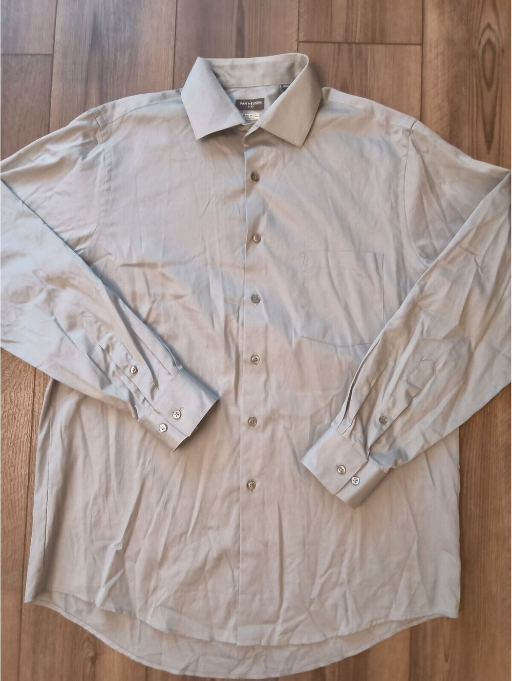 Van Heusen Flex Regular Fit Stretch dress shirt 16 34 Large Cotton